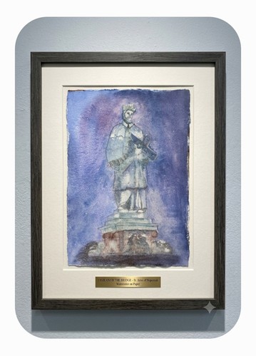 Watercolour painting signed - painting,,
