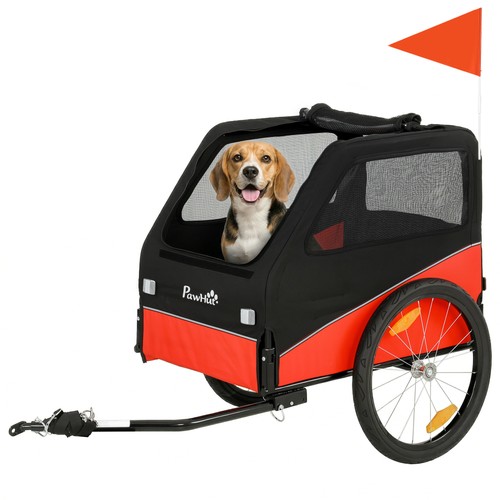 Pawhut dog bike trailer - pawhut,