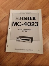 Fisher MC 4023 Stereo System Service Manual