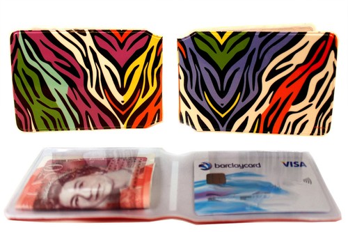 Colourful zebra bus pass - zebra,