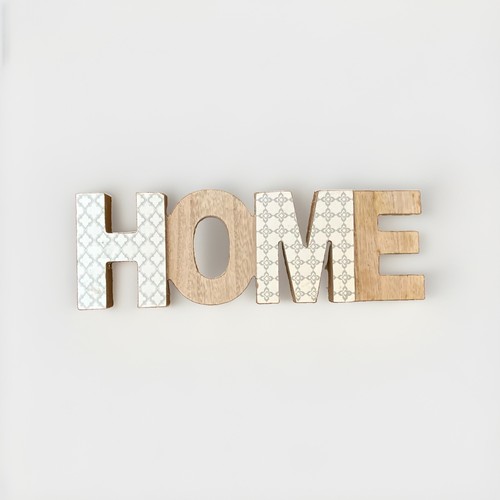 Home wooden sign 26x9cm - home-,