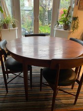 Vintage Retro G Plan Fresco Teak Dining Table and 4 Chairs - VB Wilkins