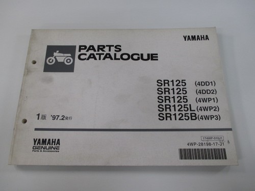 Sr125 parts list - list, 1st