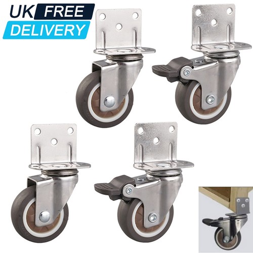Shaped swivel castors - 4x,