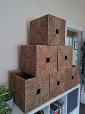 Ikea Kallax Seagrass Storage Baskets X 6