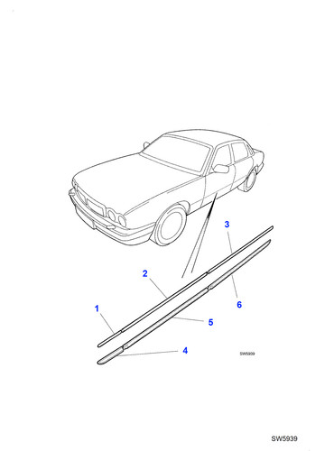 Jaguar genuine body side - genuine,