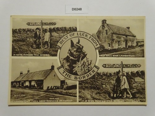 Scottish border postcard - scottish,