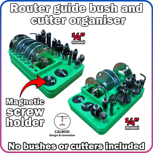 Router guide bush - and, cutter