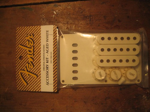 Fender aged white strat - white,