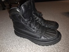 NIKE ACG Woodside Triple Black Boots UK 8 Hiking, Field, Duck Winter Hi Top 