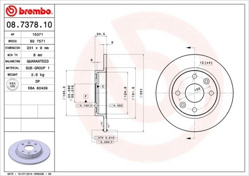 New brake disc - 2x,
