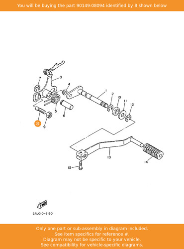 Yamaha screw 90149 08094 - screw,, oem