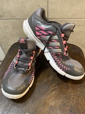 Adidas Adipure Ladies Pink/grey Running Trainers Size 5 