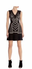 Karen Millen Geometric Chainmail Dress, UK 8