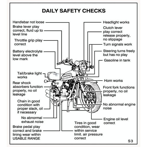 Daily safety checks decal - safety,