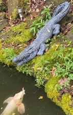 70CM Long Concrete Crocodile Alligator Garden Ornament Statue