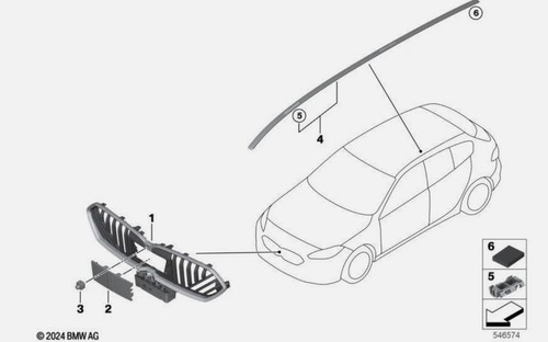 Genuine bmw front shadowline - genuine,