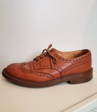 Tricker's Mens Shoes UK 8.5 Keswick Brogue Lace Up oxford Tan Brown Leather
