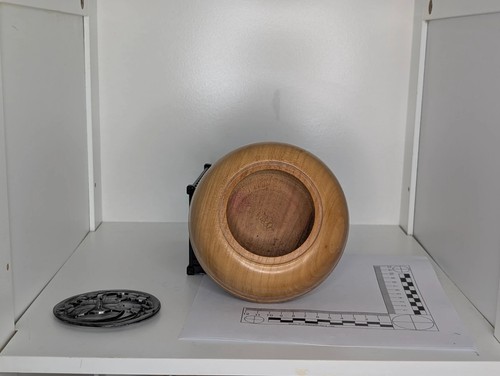 Hand turned cherry wood bowl - hand-turned,