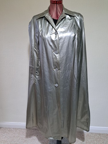 Pvc silver vintage - cape, with