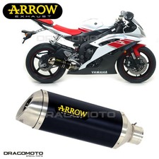 Exhaust YAMAHA YZF 600 R6 2010 2011 ARROW ALU Black THUNDER