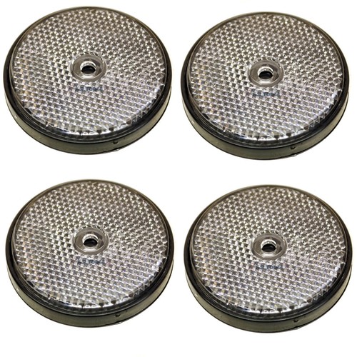 Red amber white reflector - white,