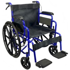 Lightweight Folding Wheelchair attendant brakes Self Propelled Mag Wheels