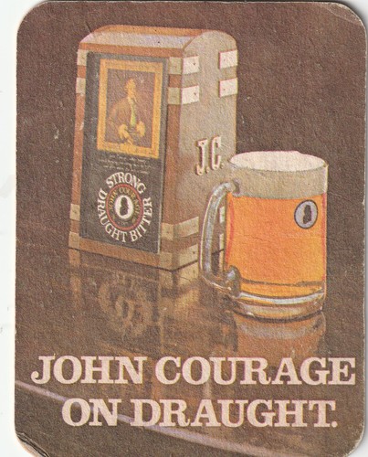 Beer mat courage brewery - beer,