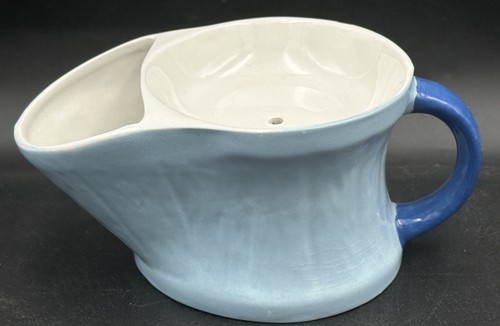Shaving mug handled blue - mug,