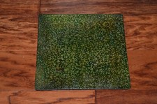 Vintage Hand painted Lord & Taylor Glass Platter Dish Art Signed surevue viciou 