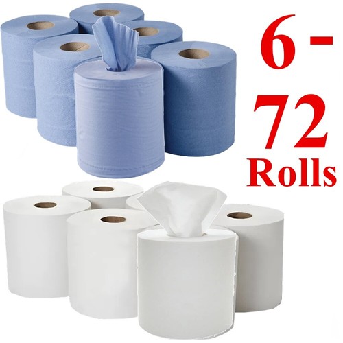 Blue white rolls centrefeed - blue, 2