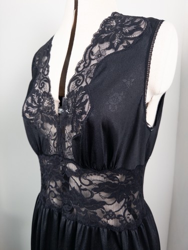 Vintage charnos black lace - vintage,