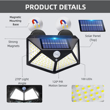 2 Pack Magnetic RV Solar Light