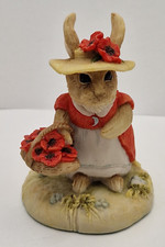 Hard to Find, Harvest Mouse Carrying a Basket of Poppies, Teviotdale, Signed