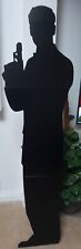 SECRET AGENT James Bond SILHOUETTE STYLE CARDBOARD CUTOUT Great For Spy Party