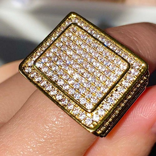 Mens bling ring iced out - mens,
