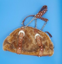 Faux fur leather chains - chains, &