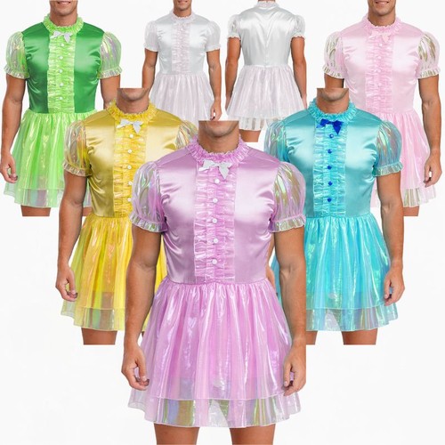 Men sissy ruffled maid dress - sissy,