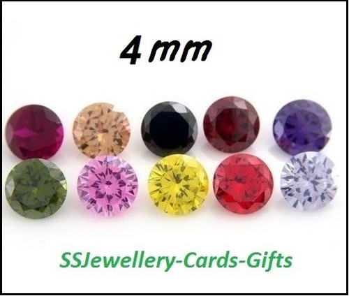 4mm round cut faceted - round,