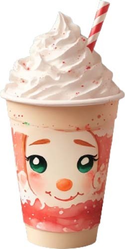 Colourful christmas icecream - colourful,