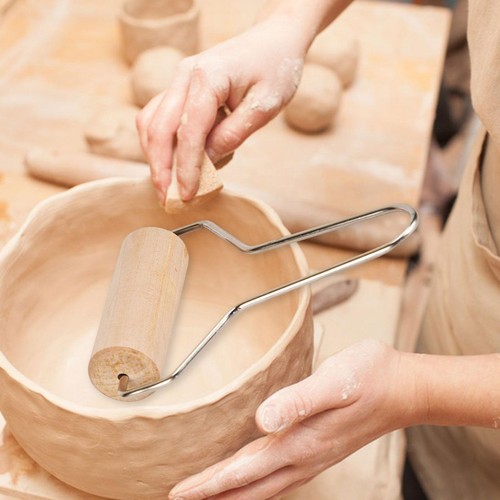 Pottery clay roller tabletop - clay,