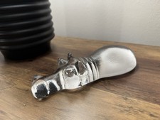 Vintage Kosta Boda 1970s Swimming Hippo Part of Zoo Series