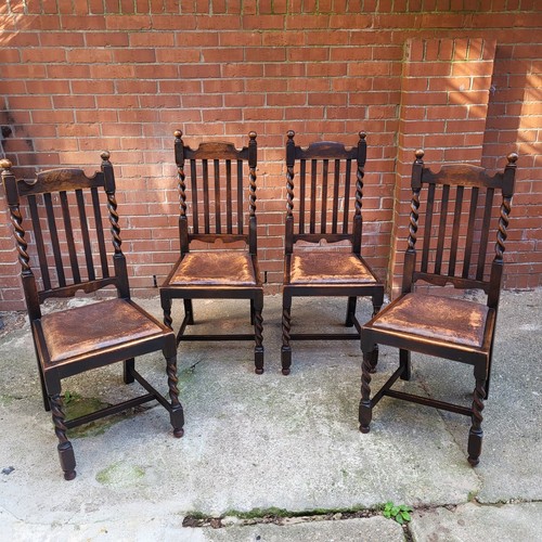 Vintage oak barley twist - 4,