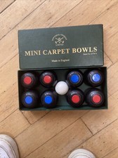 TOWNSEND CROQUET LTD MINI CARPET BOWLS MADE IN ENGLAND 1990'S