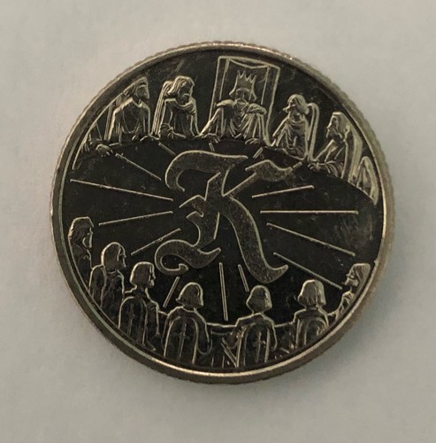 2018 alphabet 10p coin - k, for