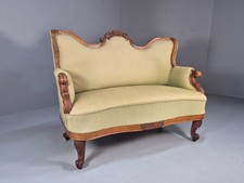 Antique Mahogany Two Seat Sofa