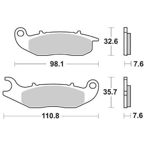 Sbs 859hf brake pads - brake,