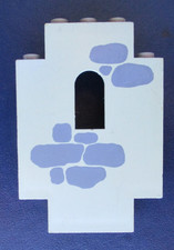 LEGO Castle Light Grey Panel 4444p02 / Set 6080 6066 6062 6081 6073 6061 VGC