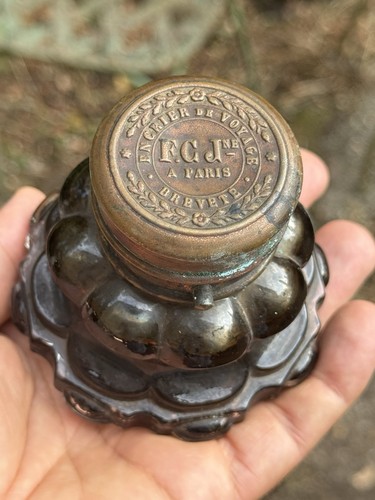 19th century travel inkwell - 19th,