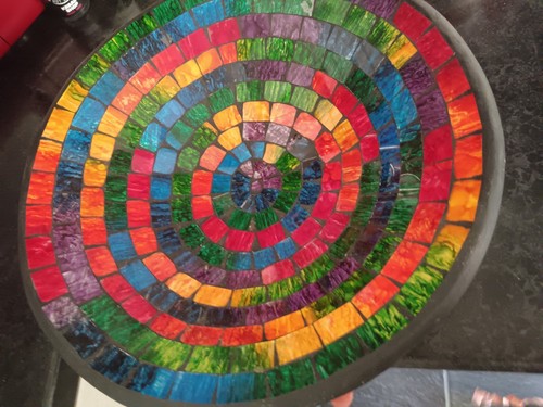 35cm rainbow swirl round - rainbow,